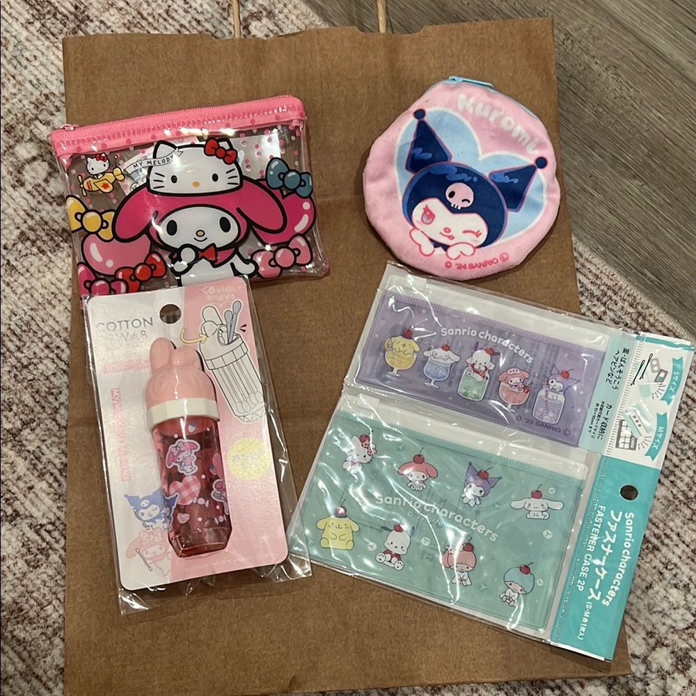 Sanrio Pink and Purple Character Accessory Collection